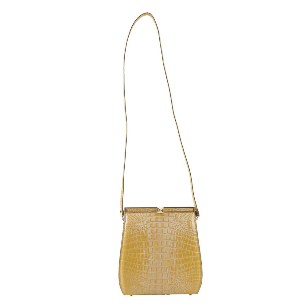 ✧ Retta Wolff • Yellow "ligator" purse - Picture 2 of 12